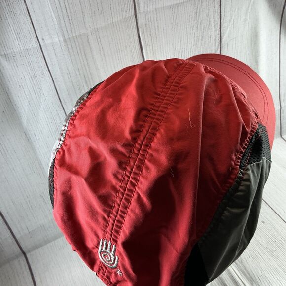 Teva Red Black Gray Outdoor Biker Runner Adjustable Hat Cap - Picture 8 of 16
